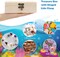 24 Pack Unfinished Wood Box with Hinged Lid, 6 x 4 x 2 Inch Storage Small Wooden Boxes for Craft Kids Christmas Gift Paint DIY Unpainted Jewellery Organizing Box Art Box